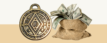 Moneda amuleta pe bani și noroc